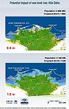Potential impact of sea level rise: Nile Delta 